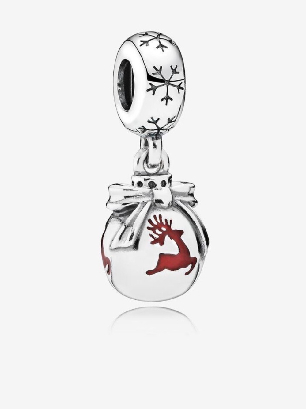 Pandora Holiday Christmas Reindeer Dangle Charm